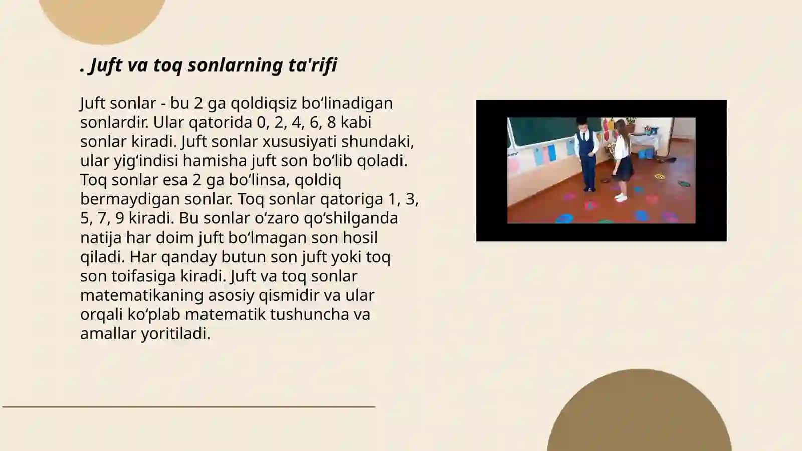 Juft va toq sonlarni oʼrgatish metodikasi 3