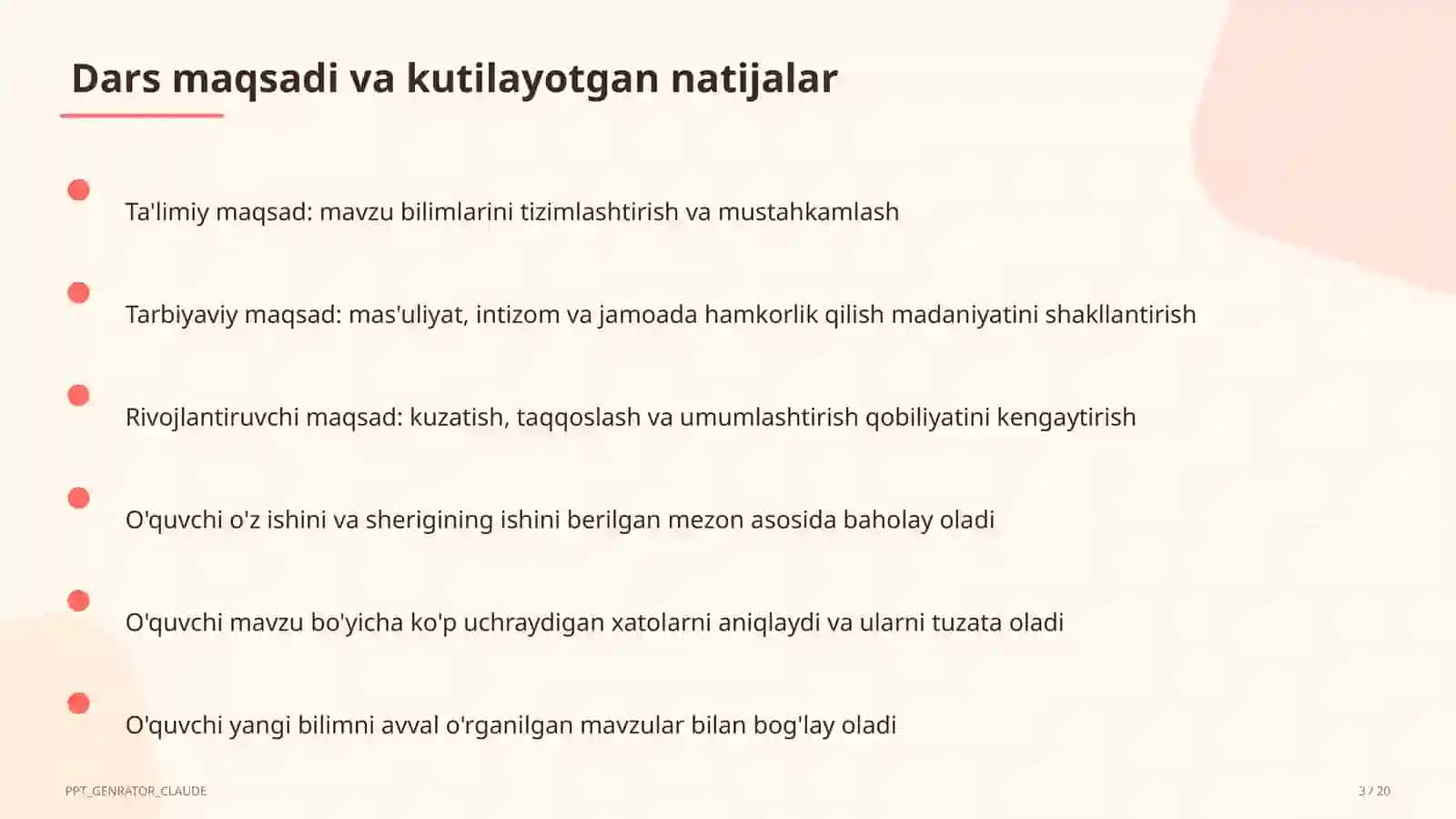 Dolzarb mavzular — maktab va o'qituvchilar 3