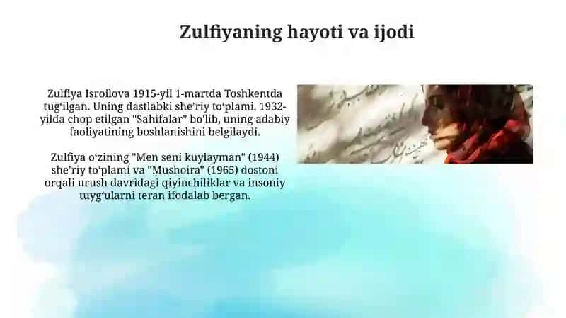 Zulfiya lirikasi 3