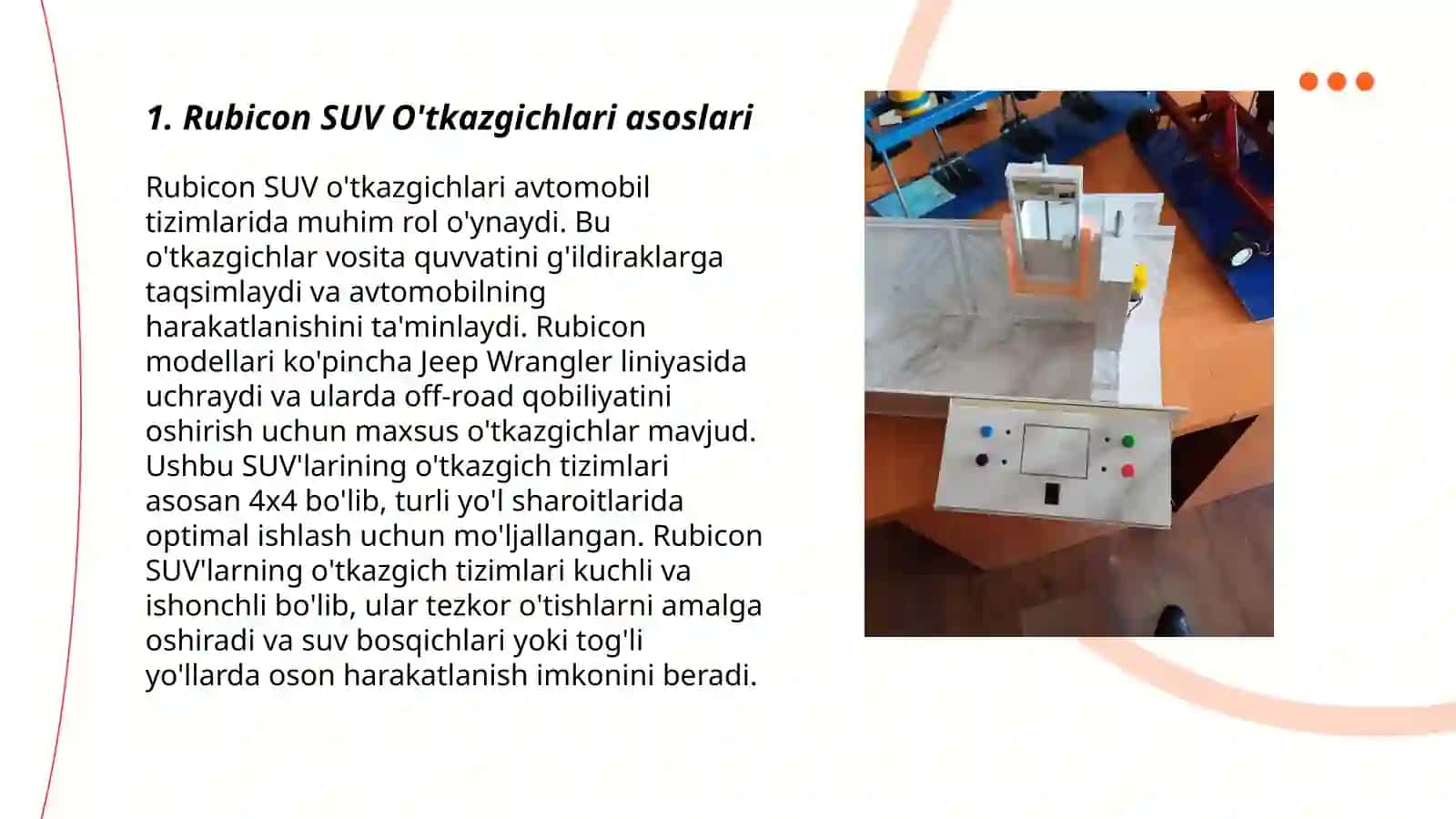 Rubicon SUV O'tkazgichlari 3
