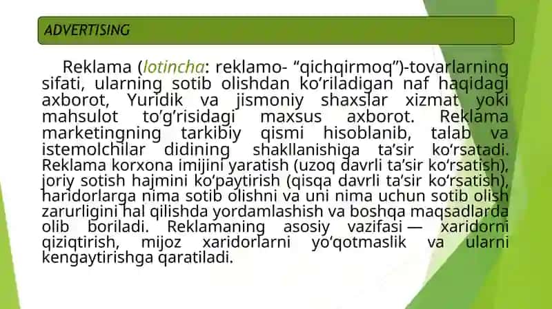Xizmatlar reklamasi 3