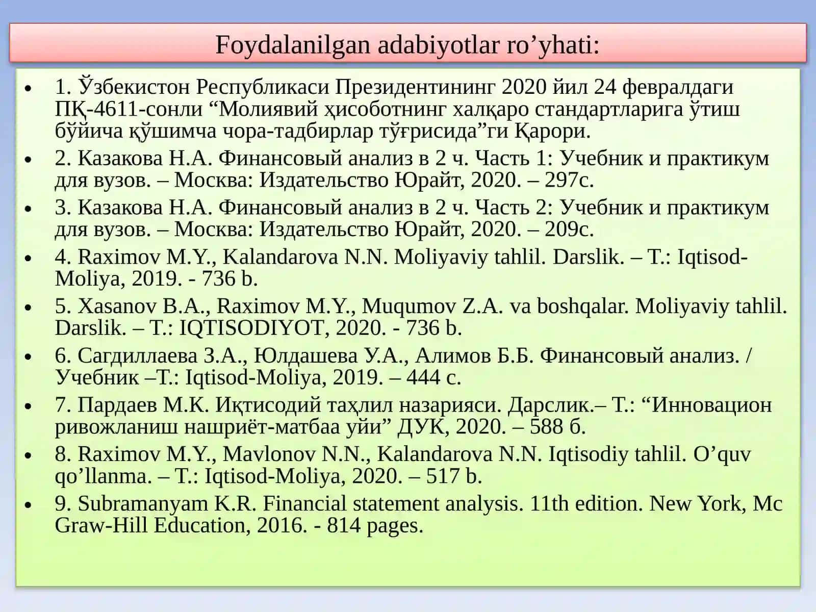 ISLAB CHIQARISH VA DAVR XARAJATLARI TAHLILI 3