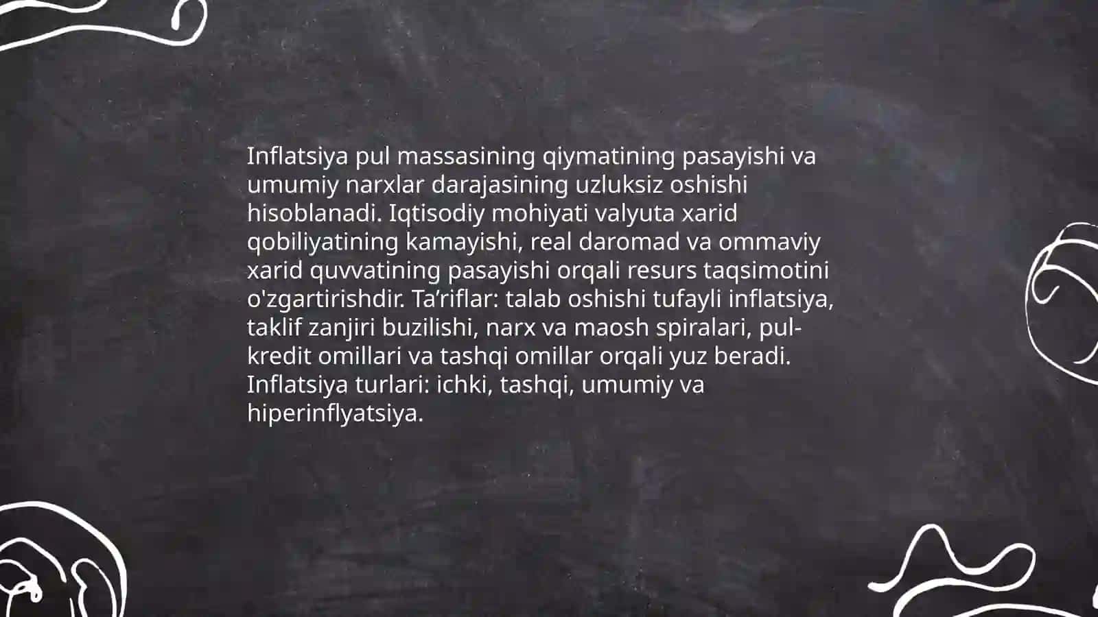 Inflatsiya mohiyati Va shakllari 3