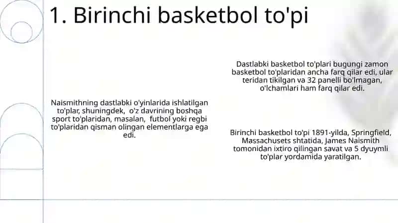 Basketbol sport turining kelib chiqishi 3