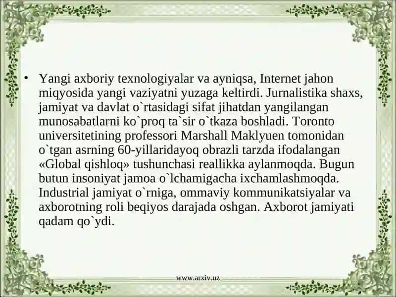 O'zbekistonda ommaviy axborot vositalari 3