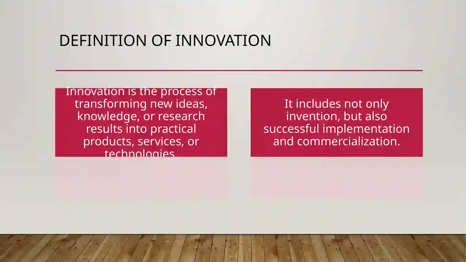 Innovatsion faoliyat (eng) | The content of the innovative 3