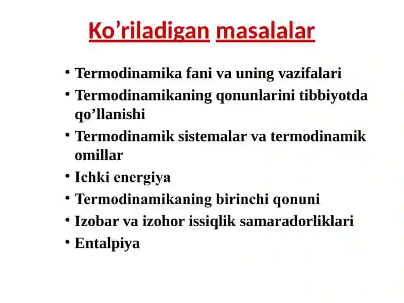 Kimyoviy termodinamika asoslari 3