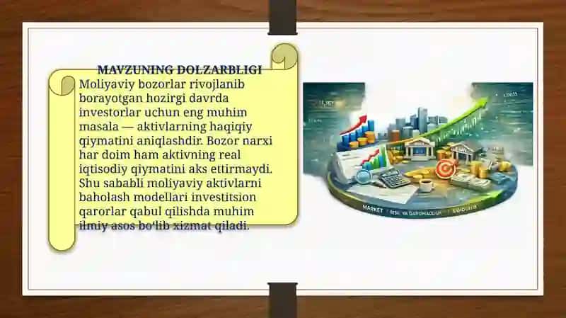 MOLIYAVIY AKTIVLARNI BAHOLASH MODELI 3