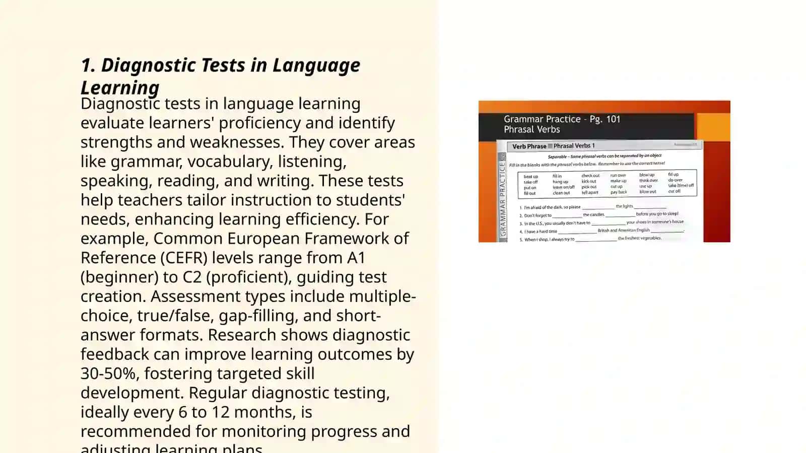 Test as a type of monitoring language awareness of learners. Assessment in teaching English 3