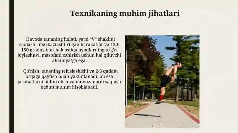 Uzunlikka sakrash texnikasi 3