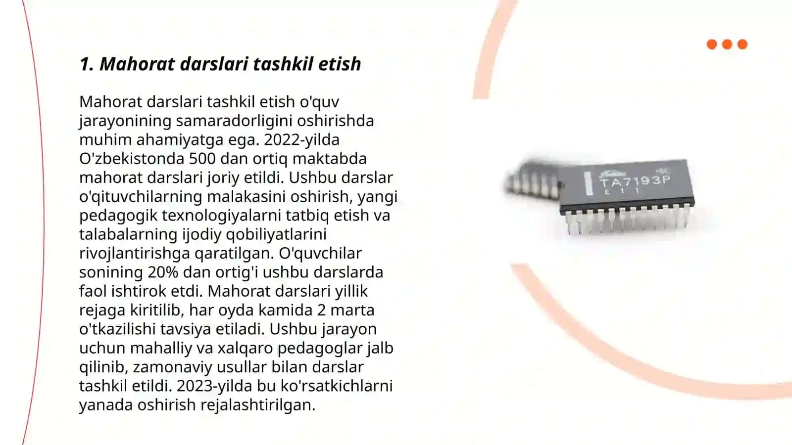 Mahorat Darslari Tashkil Etish 3