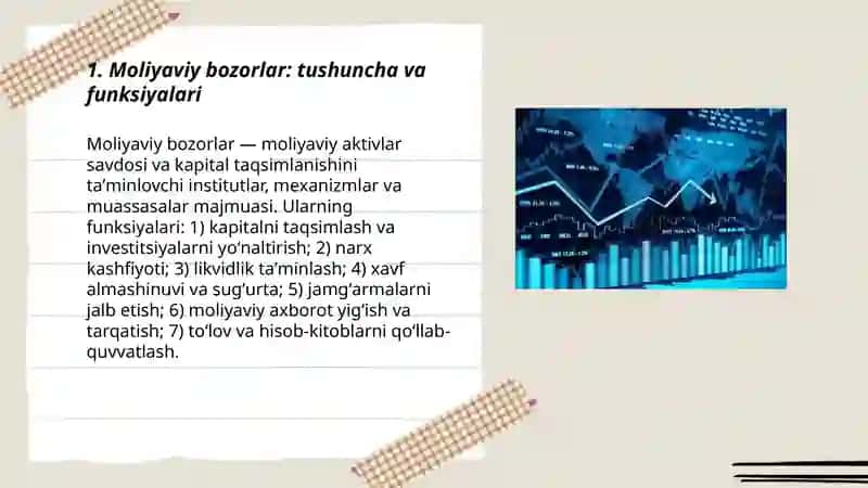 Moliyaviy bozorlar va ularning turlari 3