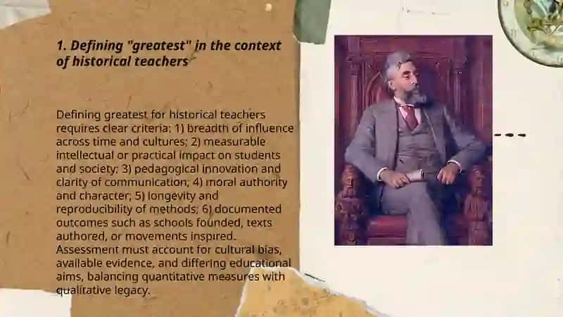 Who is the greatest teacher in history? 3