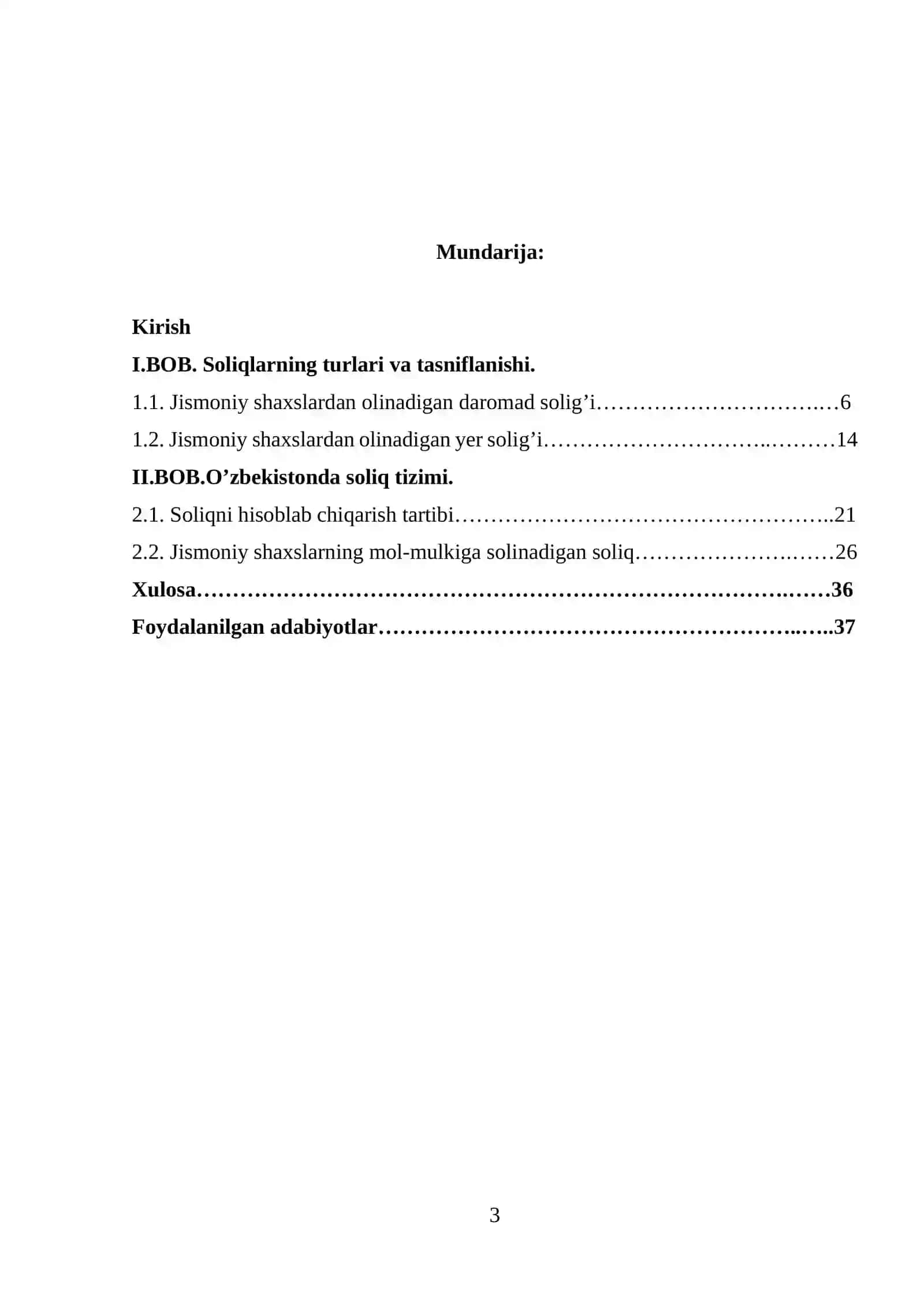 Soliqlar, ularning vazifalari va turlari 3