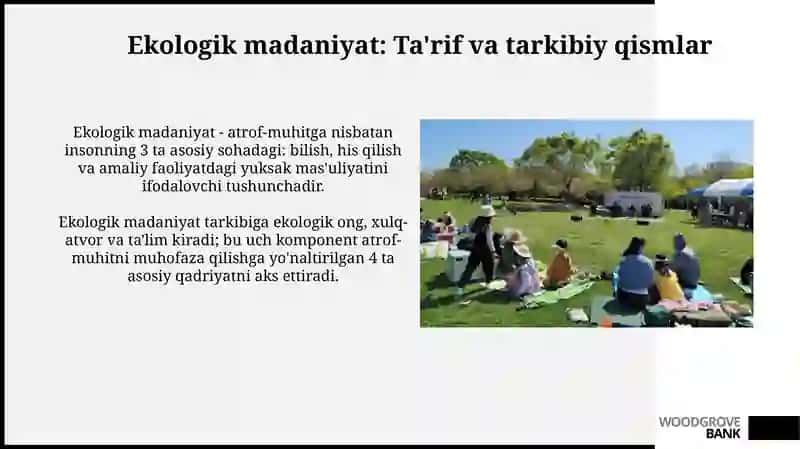 Ekologik madaniyat haqida 3