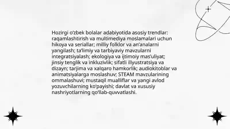 Hozirgi oʻzbek bolalar adabiyoti 3
