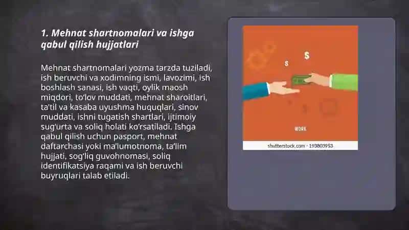 Mehnat va unga haq to'lash hisobi 3