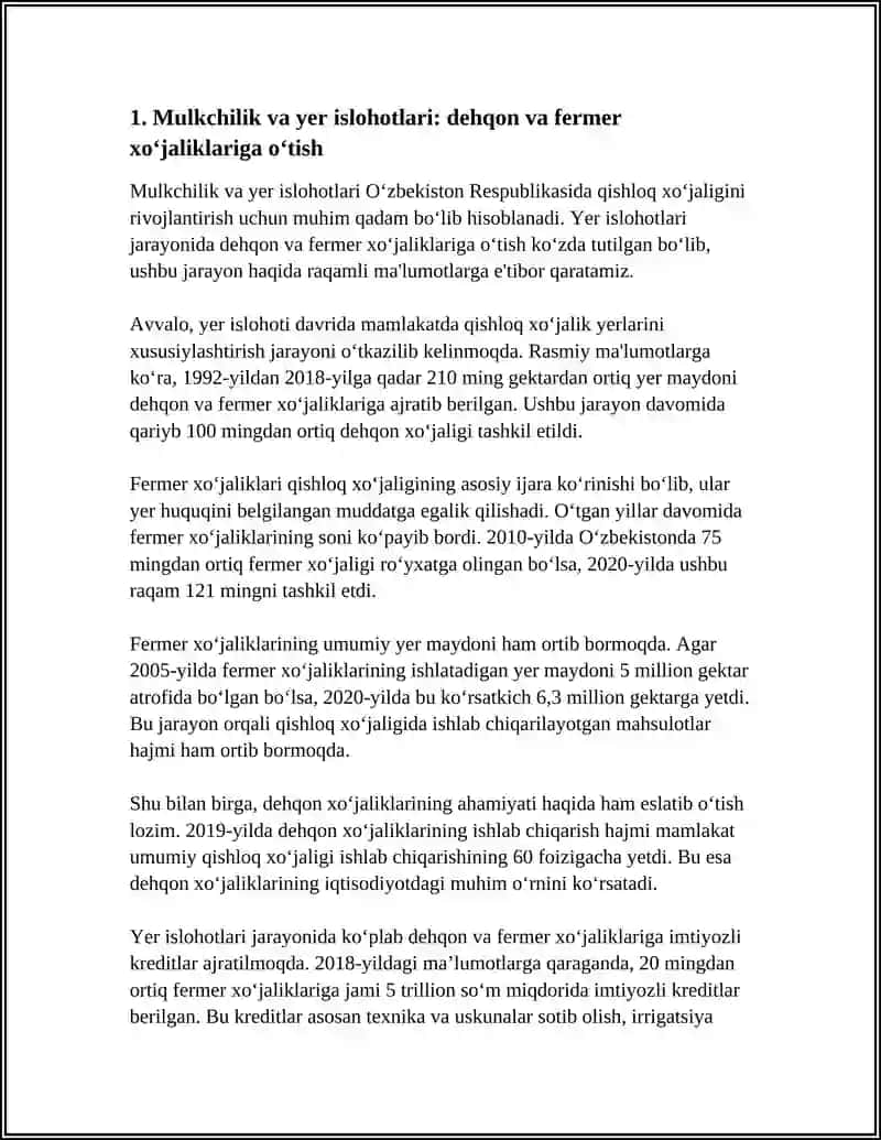 Mulkchilik va yer islohotlari 3