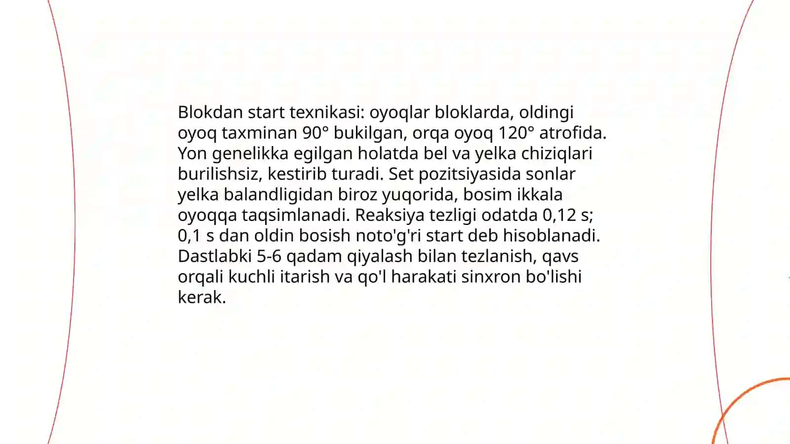Blokdan start texnikasi 3