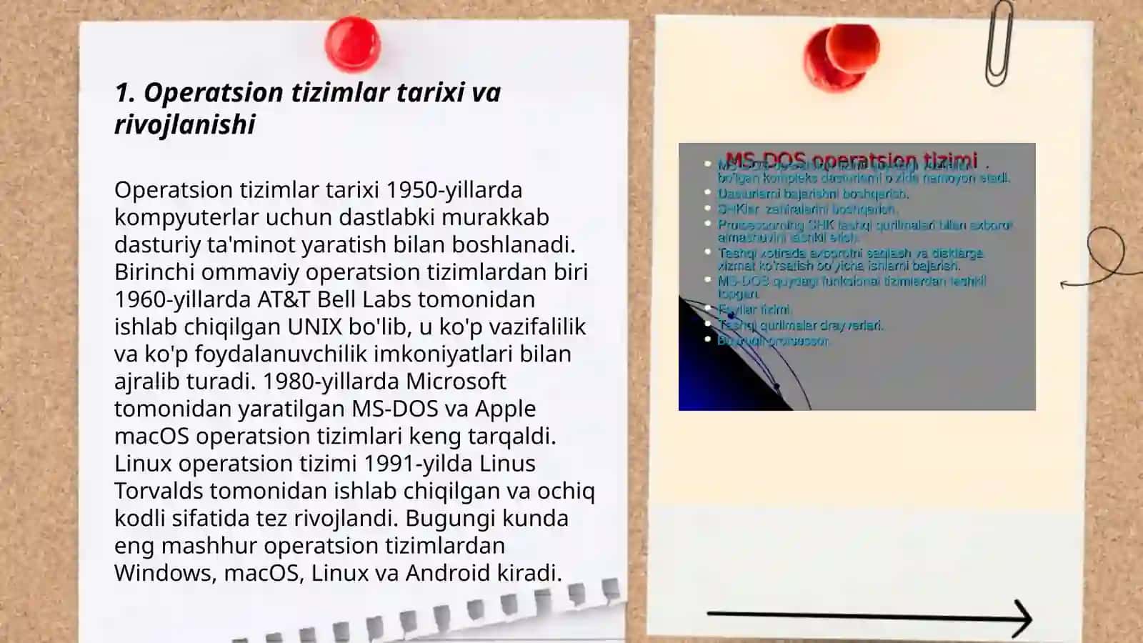 Zamonaviy operatsion tizimlarning qiyosiy taxlili 3