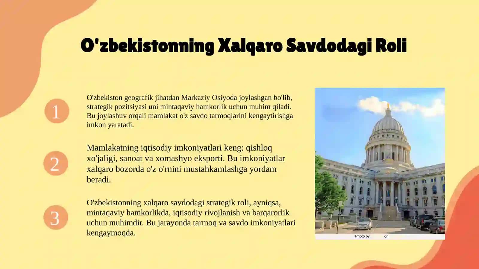 O'zbekistonning xalqaro savdo va mintaqaviy hamkorlikdagi orni 3