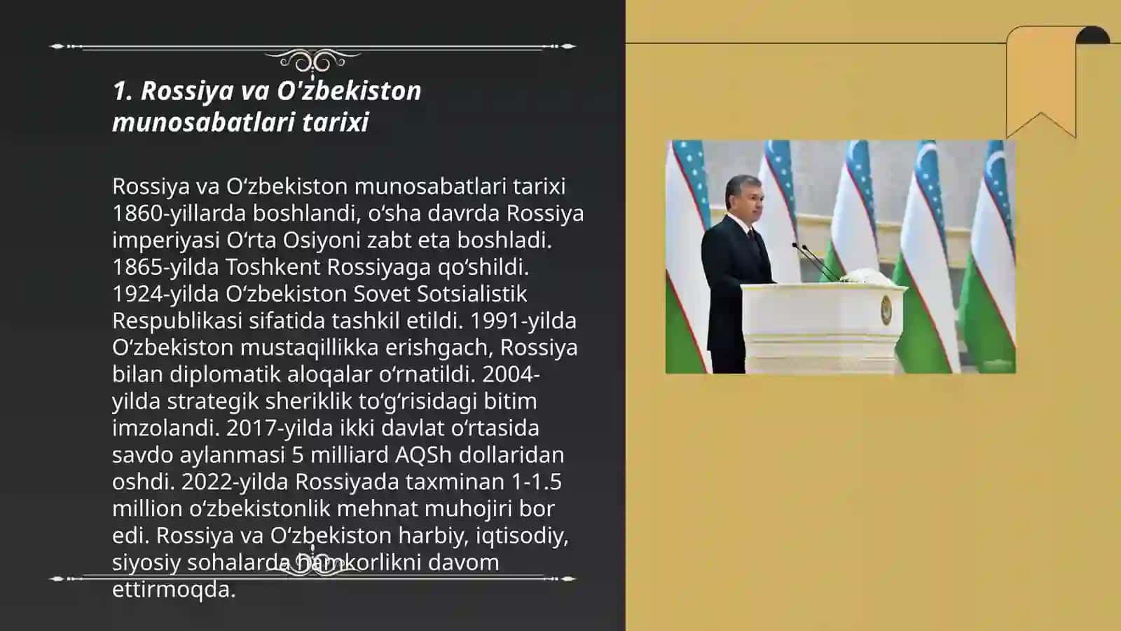 Rossiya va O'zbekiston munosabatlari tarixi 3