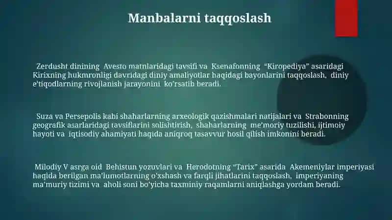 Qadimgi fors bitiklari va ilk yunon manbalari 3
