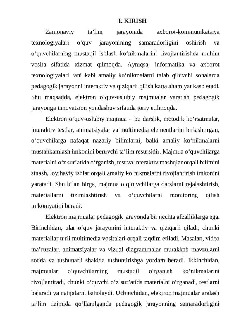 Elektron o‘quv-uslubiy majmua yaratish metodikasi 3