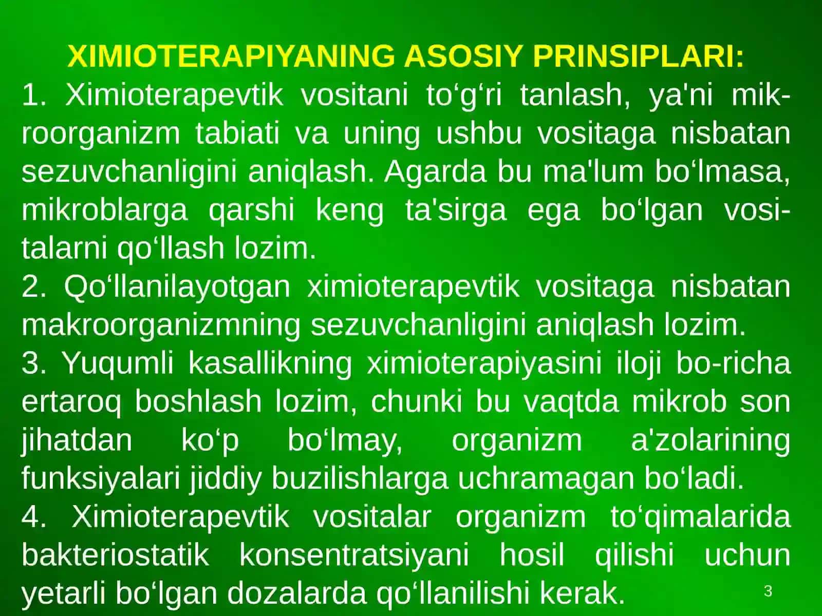Ximioterapevtik Vositalar 3