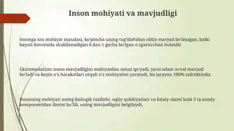 Inson falsafasi 3