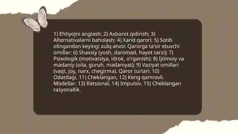 Iste'molchilar xulq-atvori 3