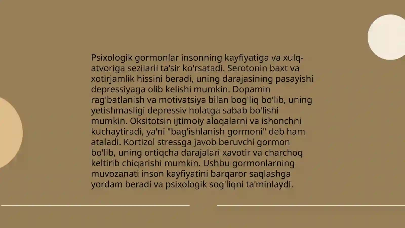 Psixologik Gormonlar 3