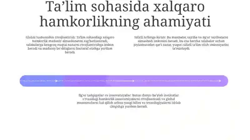 Ta'Lim Sohasida Halqaro Hamkorlikni Yo'Lga Qo'Yish 3
