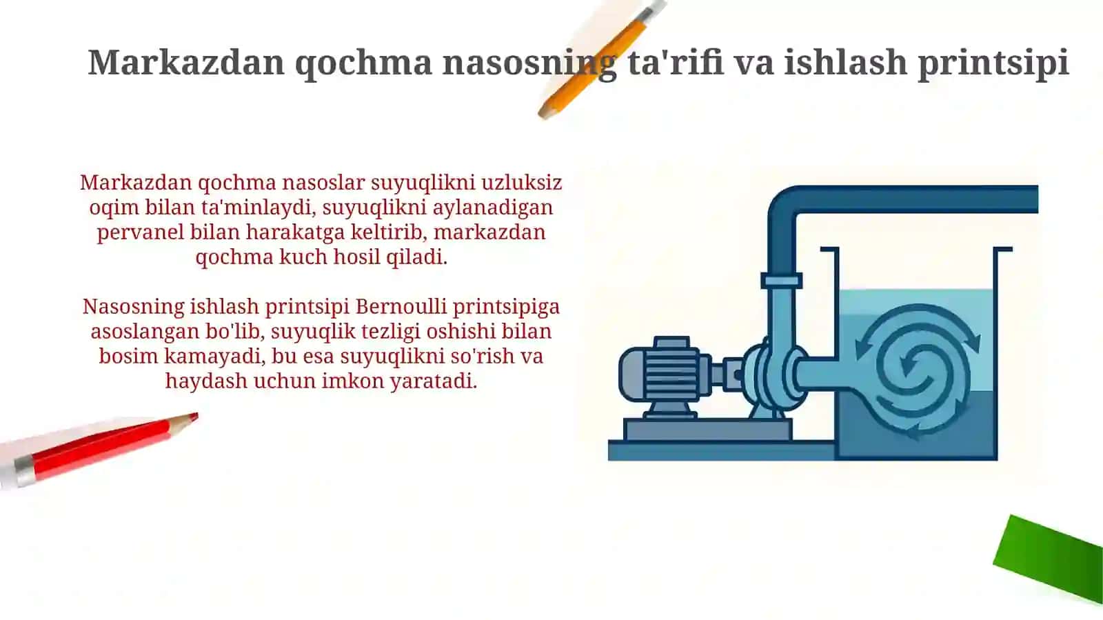 Markazdan qochma nasos konstruksiyasini o'rganish 3