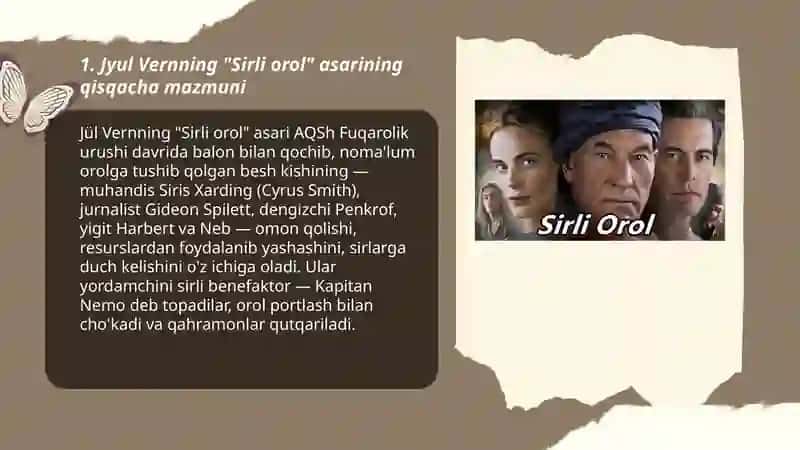 Jyul Vernning Sirli orol asari 3