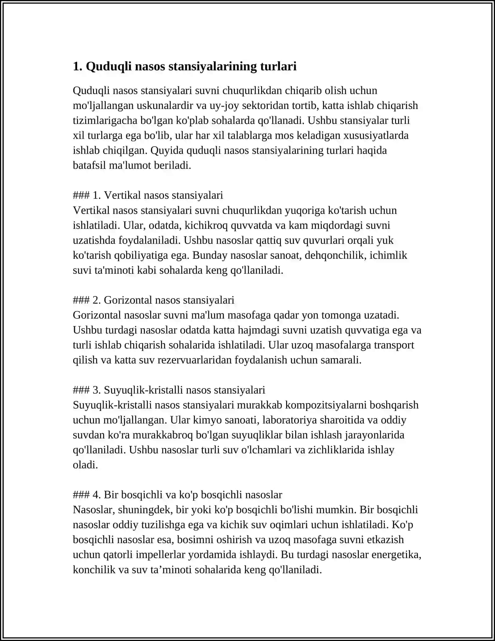 QUDUQLI NASOS STANSIYALARI 3