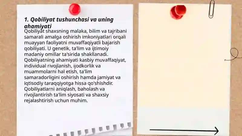Qobiliyatlar va ularning turlari 3