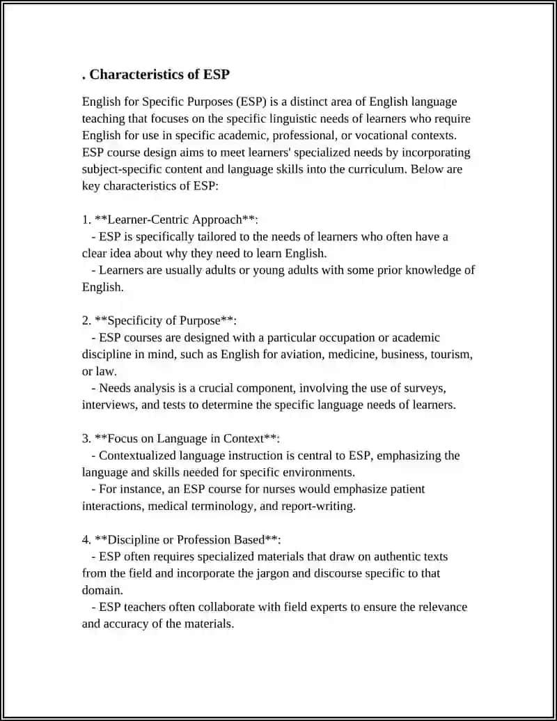 A DEFINITION OF ESP 3