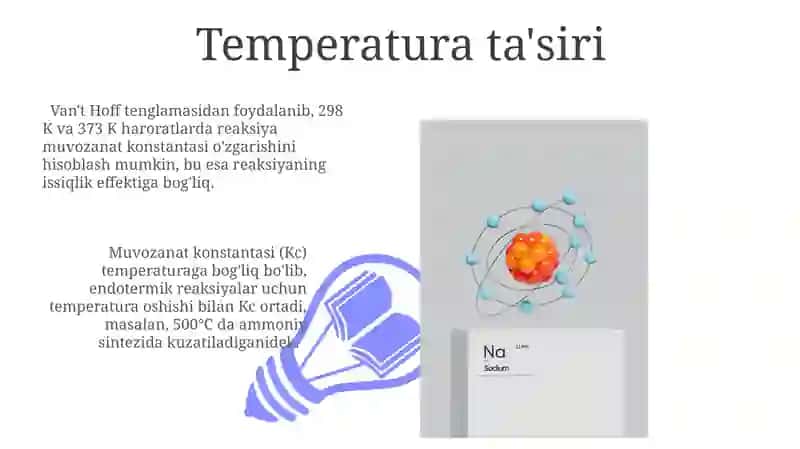 Kimyoviy muvozanatning asosiy shartlari 3