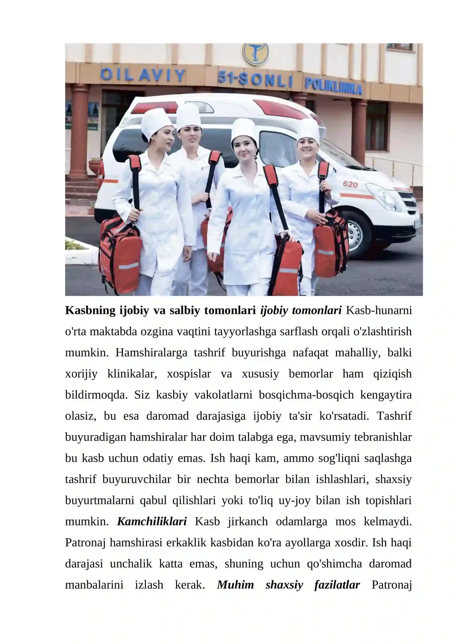 PATRANAJ HAMSHIRASINING VAZIFALARI 3