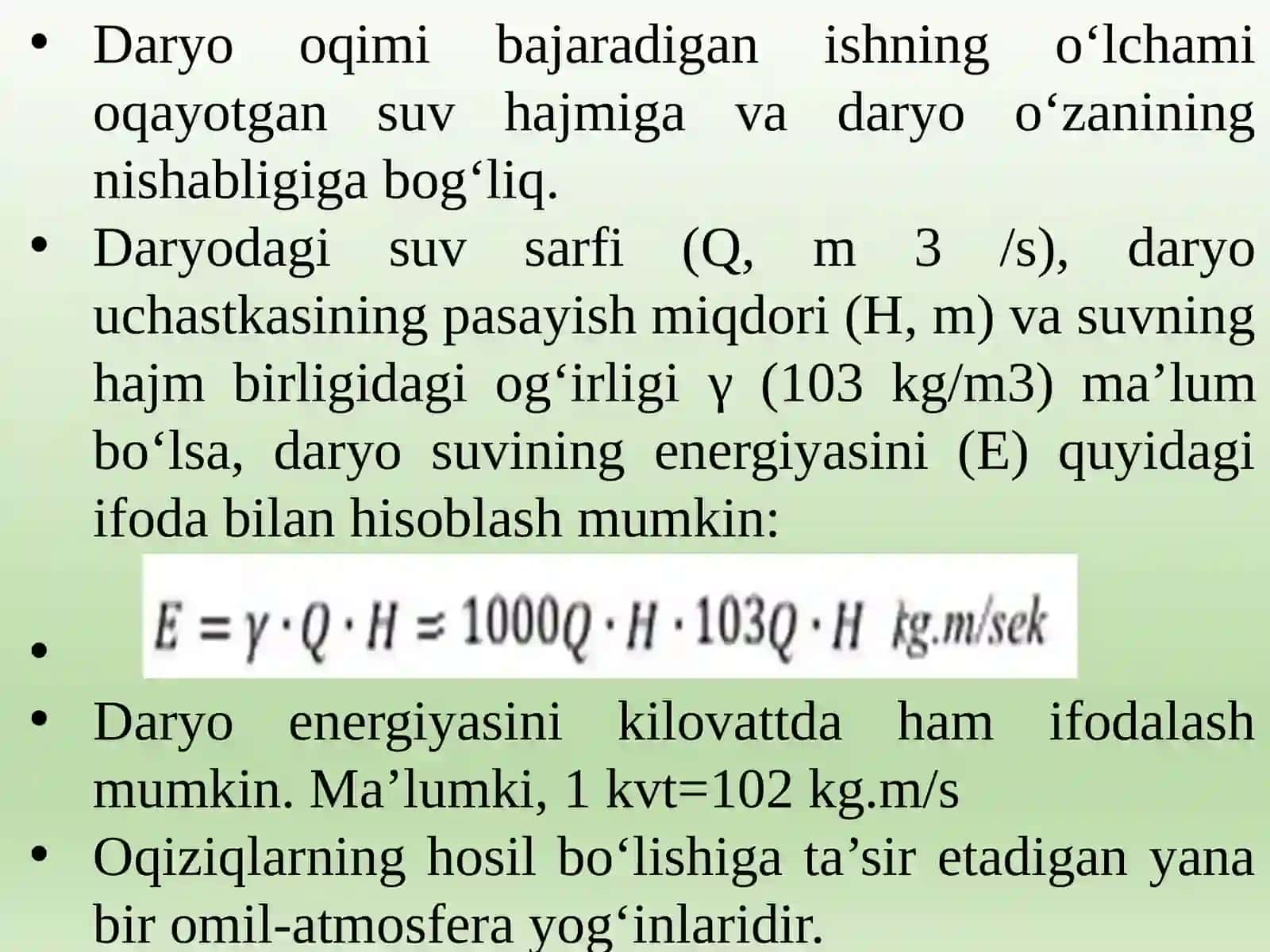 Daryolarning loyqa oqizqlari va sel toshqinlari 3