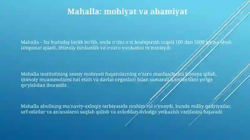 Mahalla qadriyatlar beshigi 3