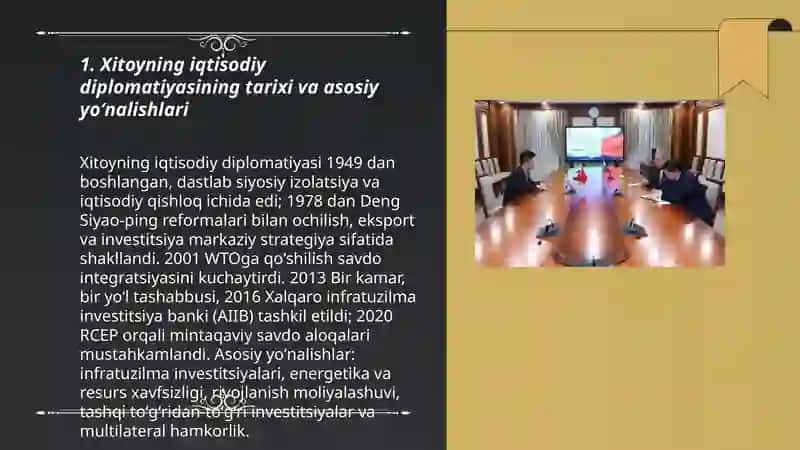 Xitoyning iqtisodiy diplomatiyasi 3