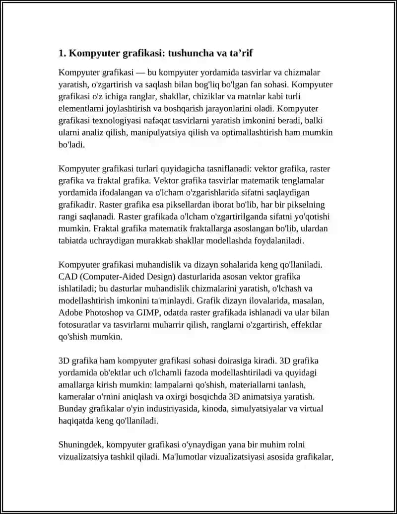 Kompyuter grafikasi 3
