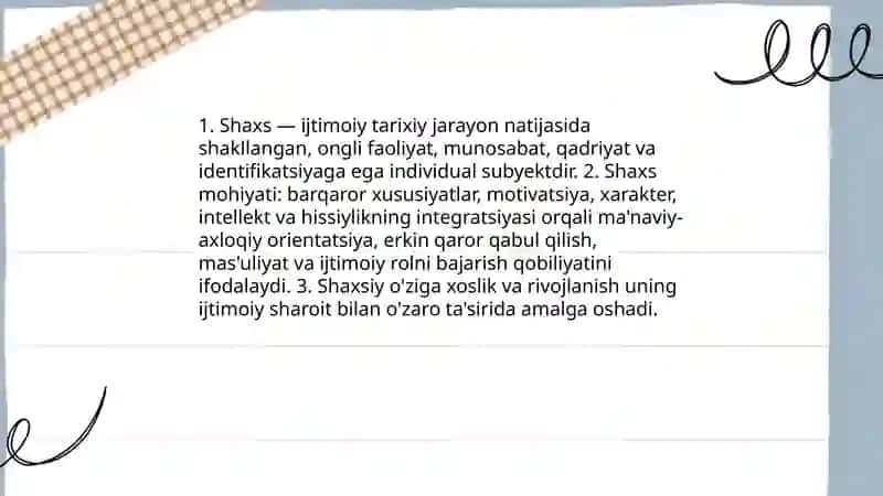 Shaxs psixologiyasi 3