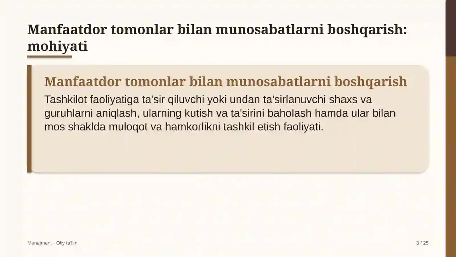 shamol elektr stansiyalarida manfaatdor tomonlar bilan munosabatlarni boshqarish 6314 3