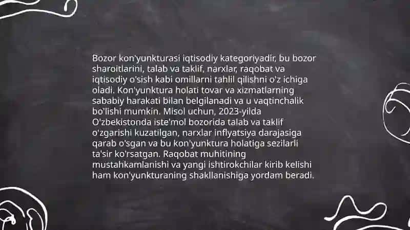 Bozor konyekturasi haqida tushuncha 3
