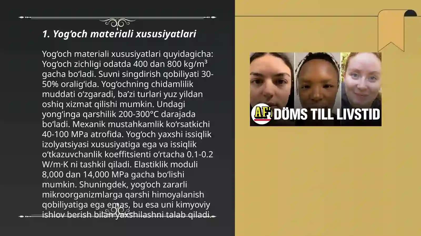 Yog‘och ustunlarni loyihalash va hisoblash 3