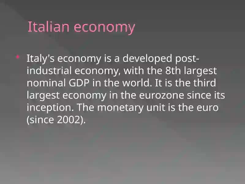Italian economy 3