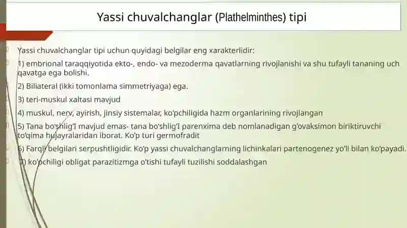 So’rg’ichlilar-odamparazitlari 3